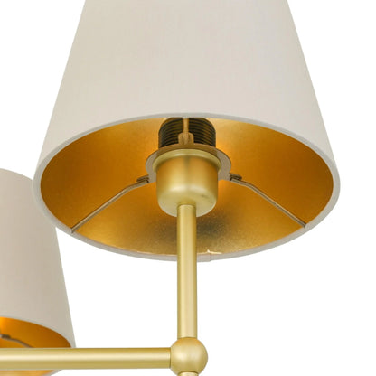 California Modern Brass Chandelier, Six-Arm, packshot