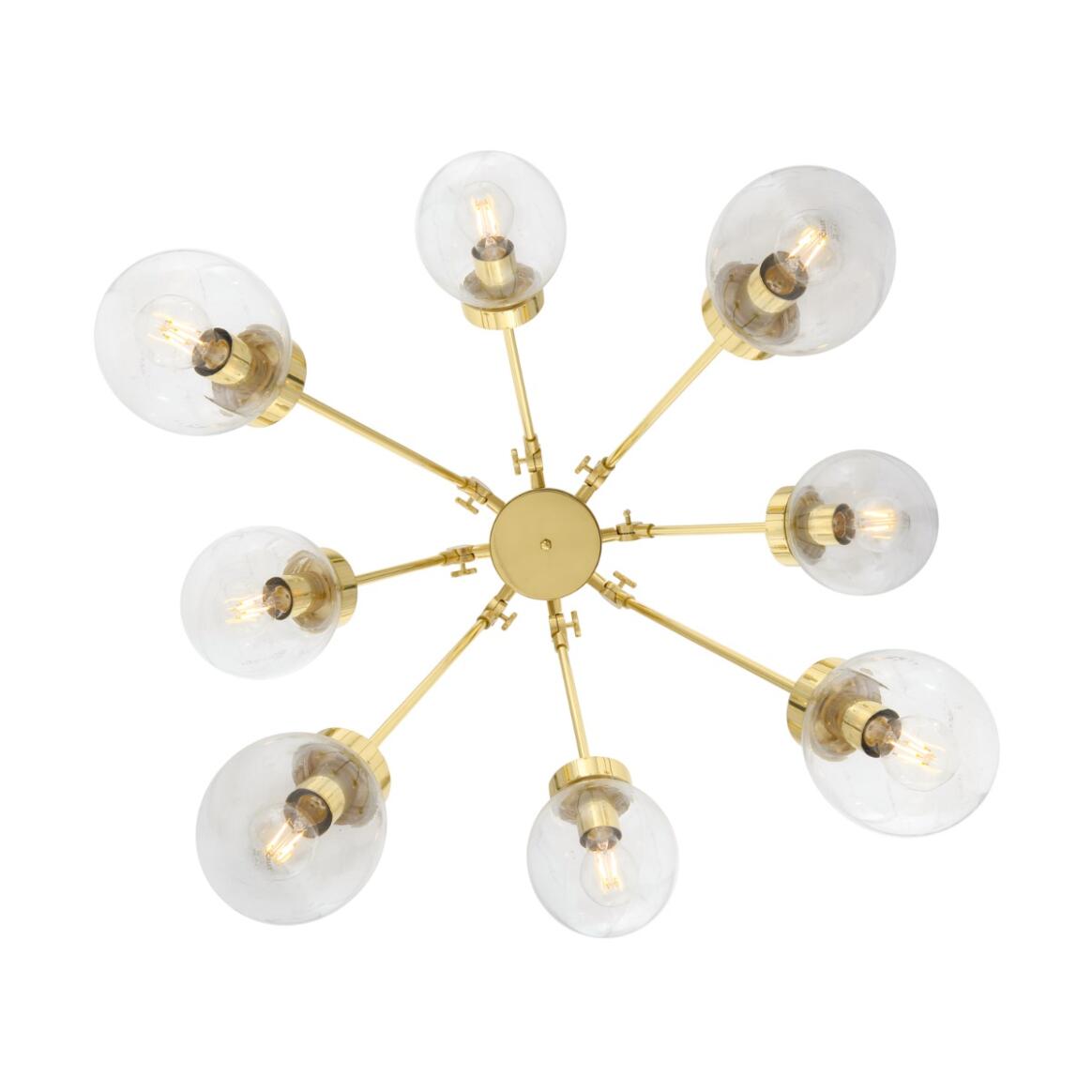 Boho Modern Globe Chandelier, Eight-Arm, packshot