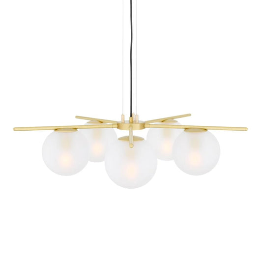 Madison Glass Ball Chandelier, Five-Arm