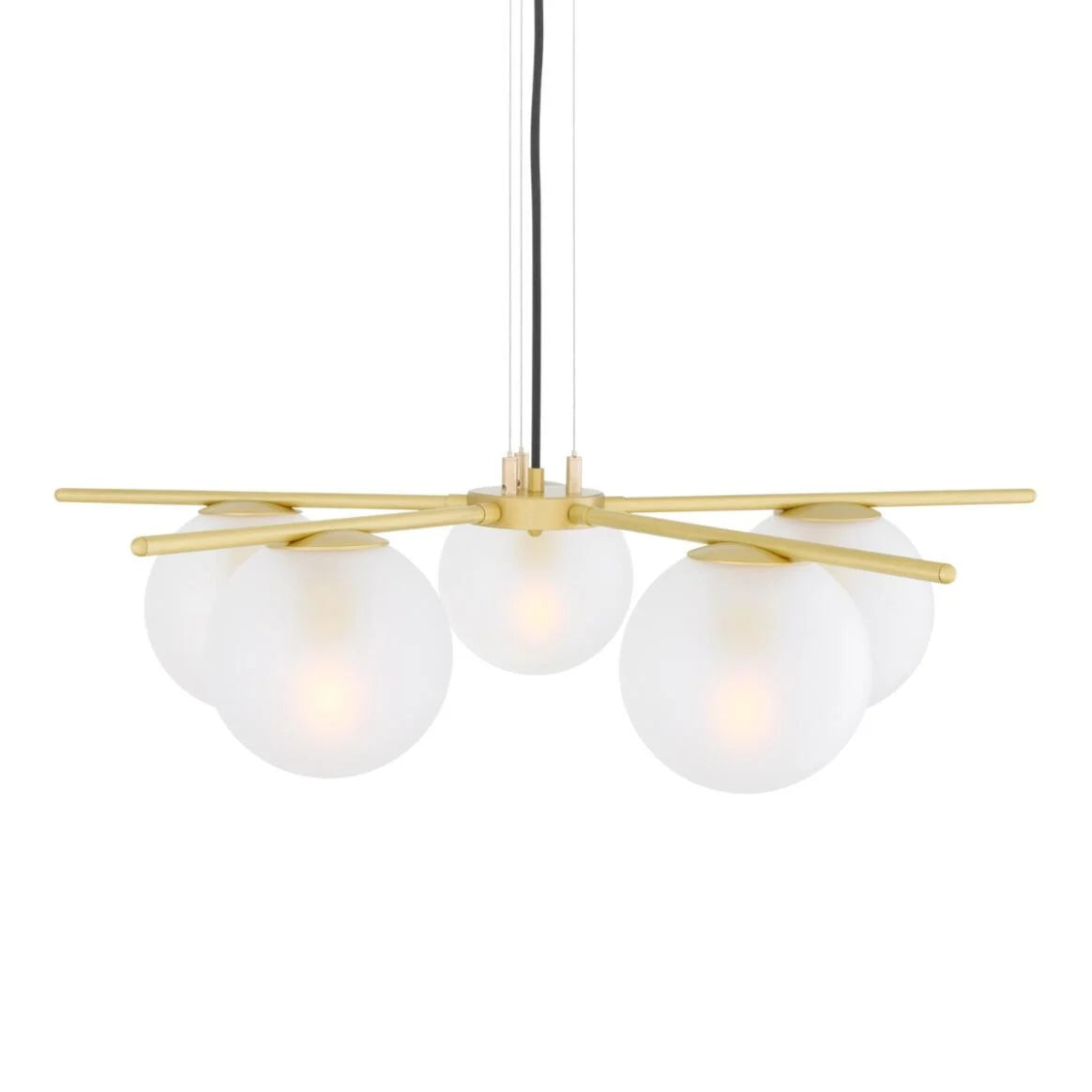 Madison Glass Ball Chandelier, Five-Arm