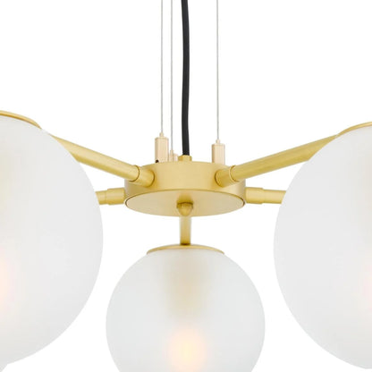 Madison Glass Ball Chandelier, Five-Arm