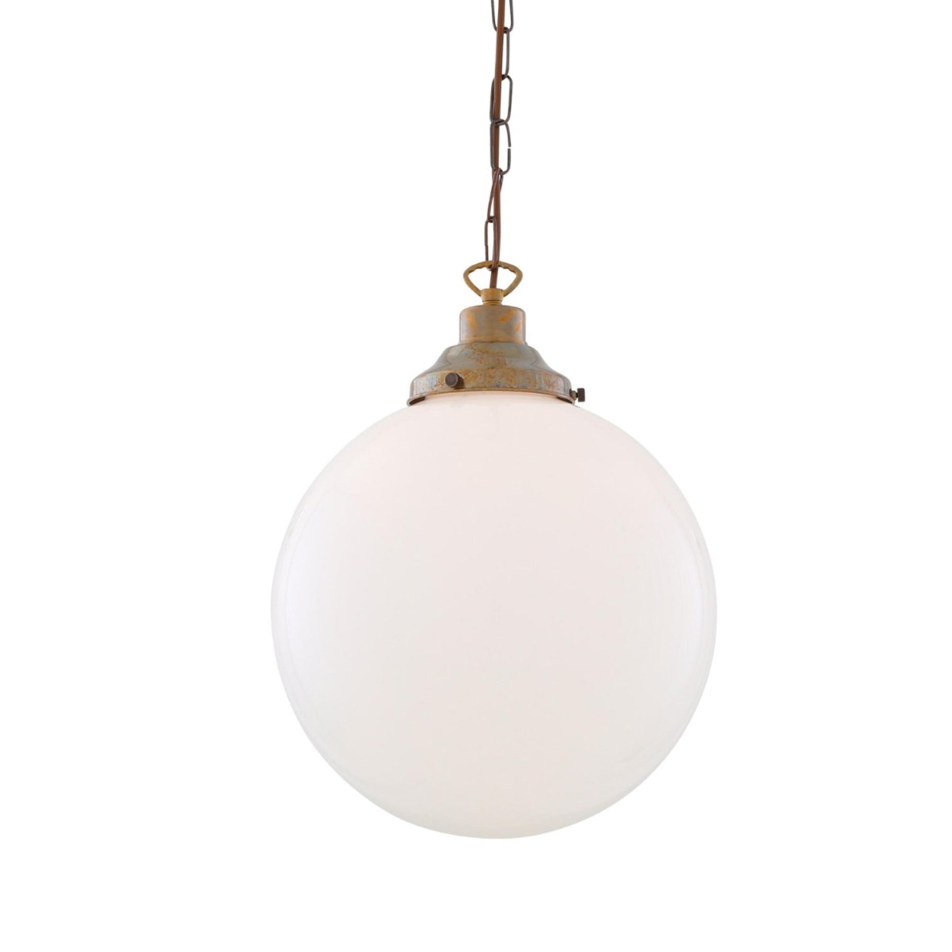 Yerevan Opal Glass Globe Pendant Light 30cm, product shot