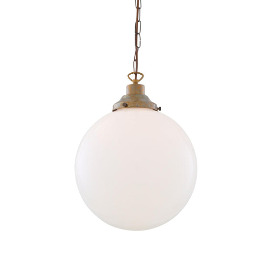 Yerevan Opal Glass Globe Pendant Light 30cm, product shot