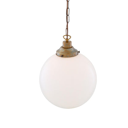 Yerevan Opal Glass Globe Pendant Light 30cm, product shot