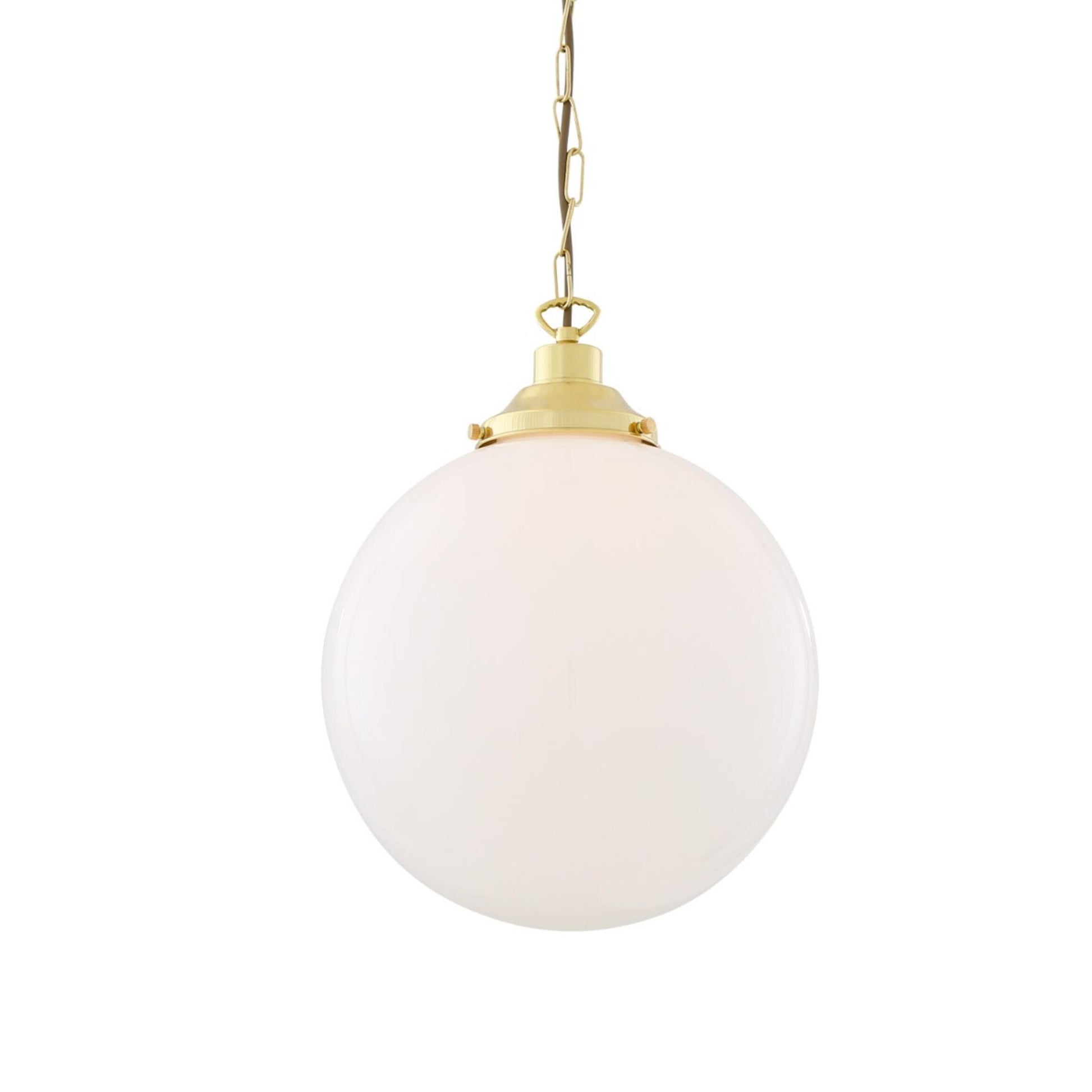 Yerevan Opal Glass Globe Pendant Light 30cm, product shot