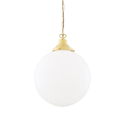 Yerevan Opal Glass Globe Pendant Light 30cm, product shot