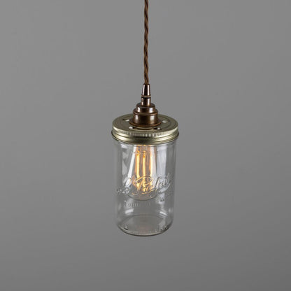 Jam Jar Vintage Pendant Light