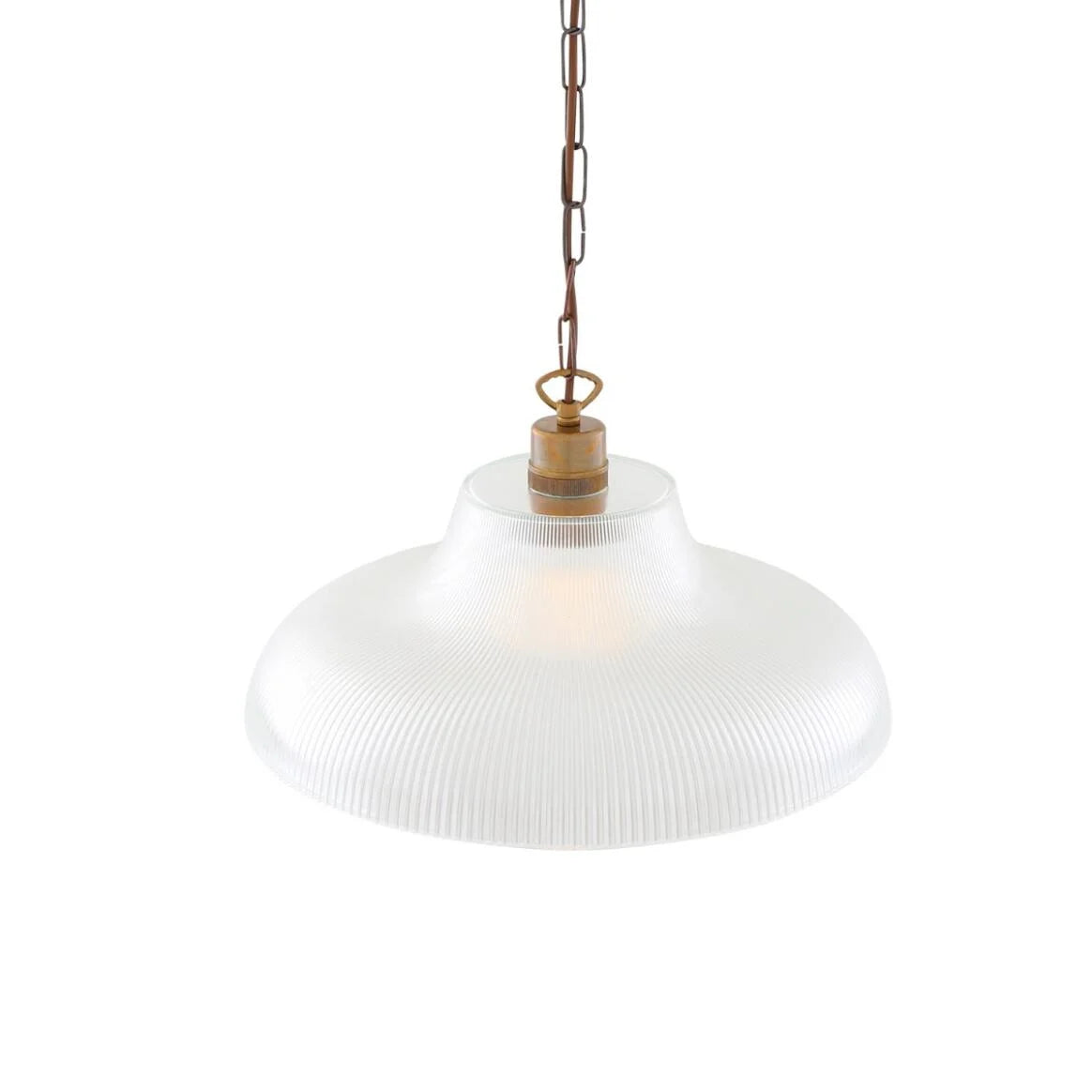 London Prismatic Railway Glass Pendant Light 40cm