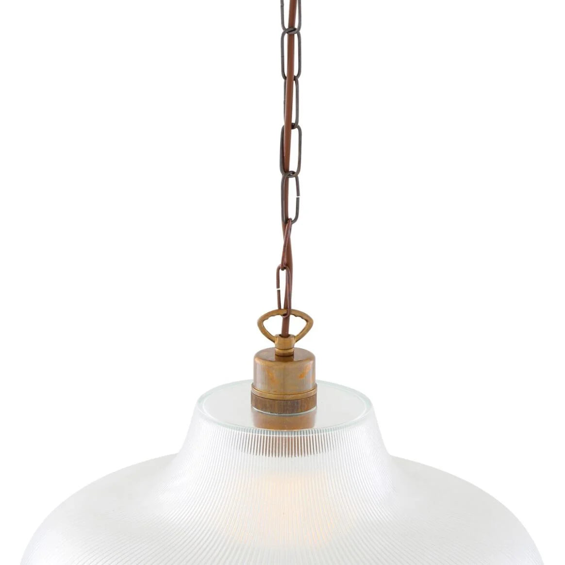 London Prismatic Railway Glass Pendant Light 40cm