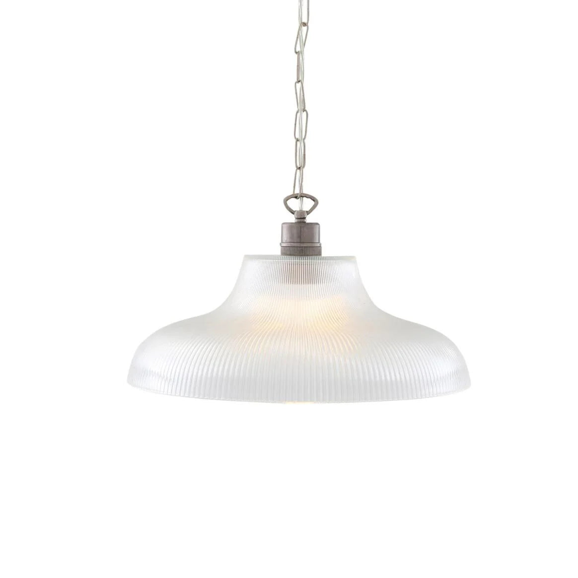 London Prismatic Railway Glass Pendant Light 40cm