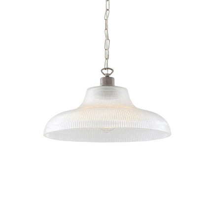 London Prismatic Railway Glass Pendant Light 40cm