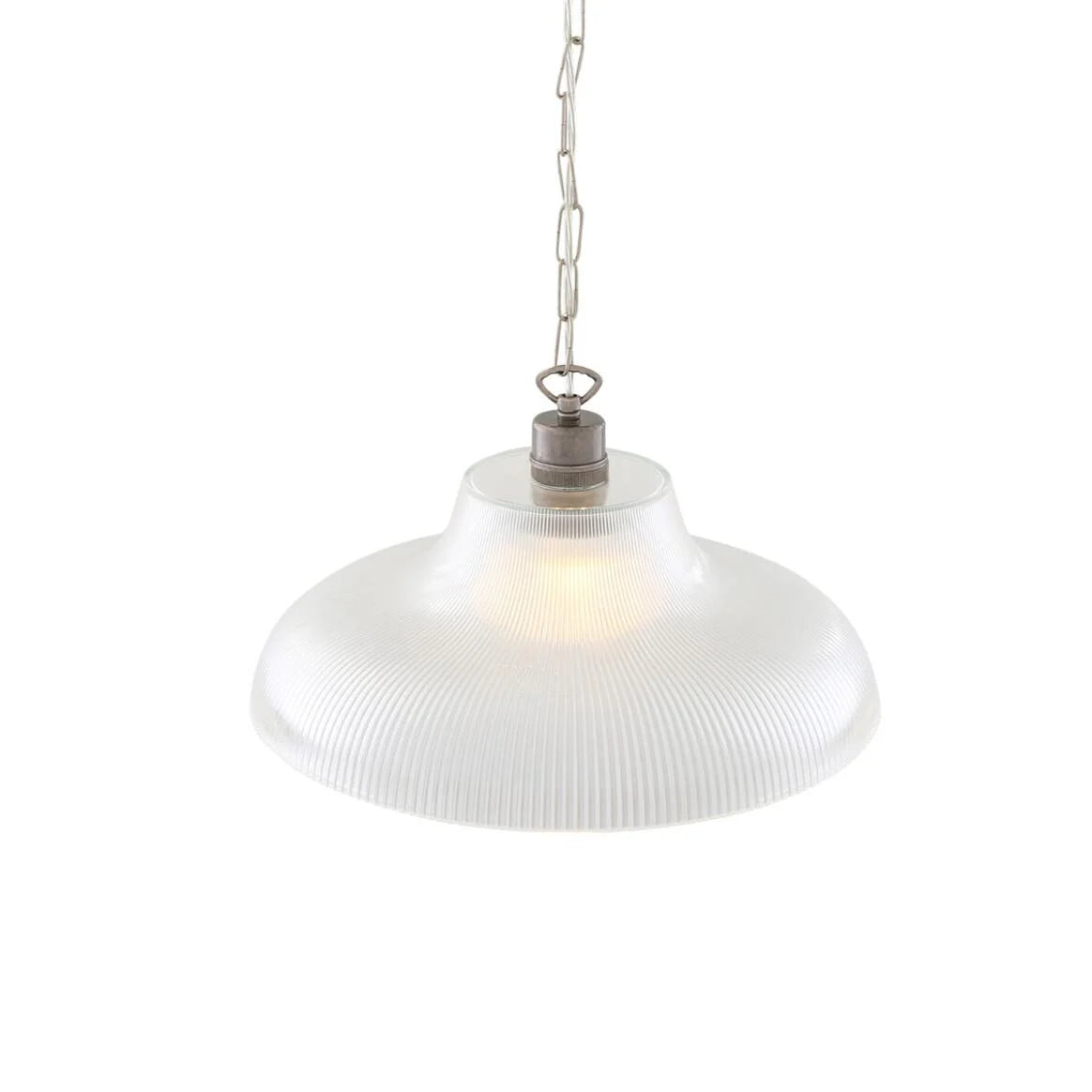 London Prismatic Railway Glass Pendant Light 40cm