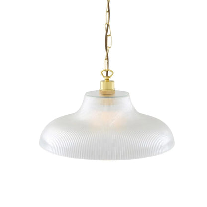 London Prismatic Railway Glass Pendant Light 40cm