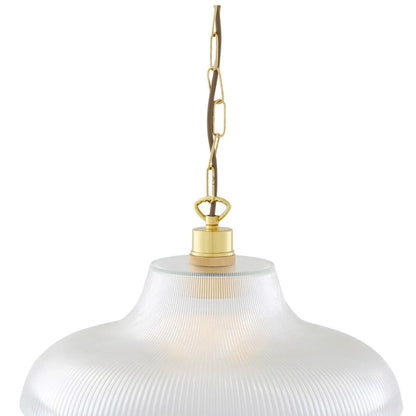 London Prismatic Railway Glass Pendant Light 40cm