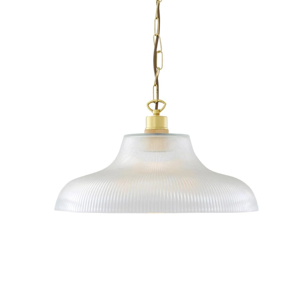 London Prismatic Railway Glass Pendant Light 40cm