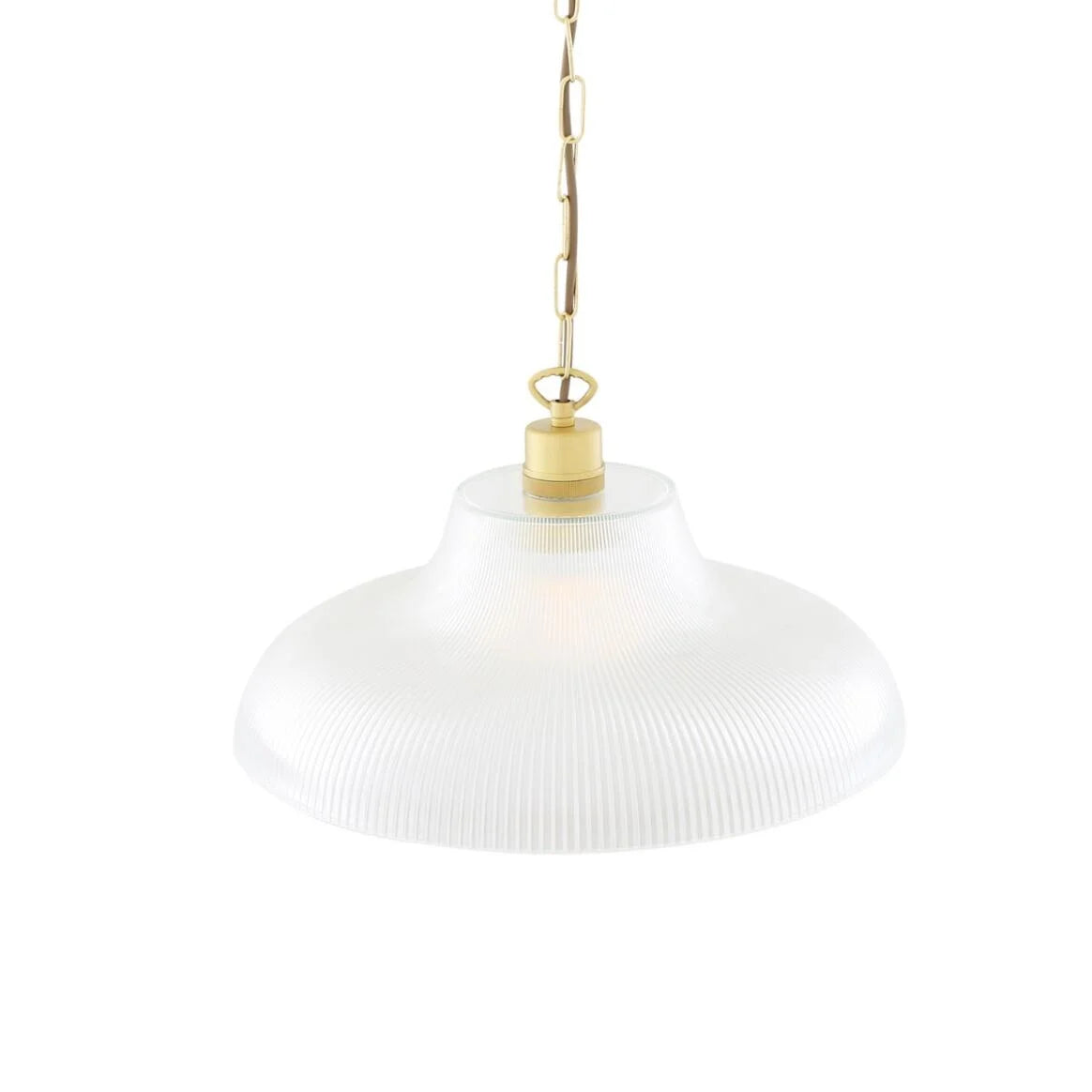 London Prismatic Railway Glass Pendant Light 40cm