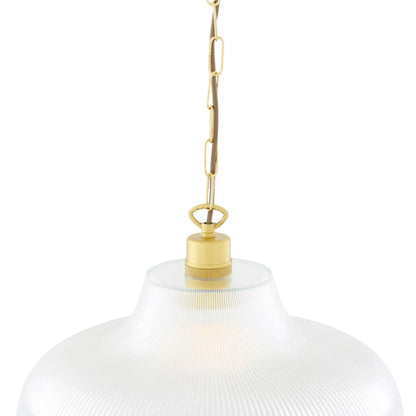 London Prismatic Railway Glass Pendant Light 40cm