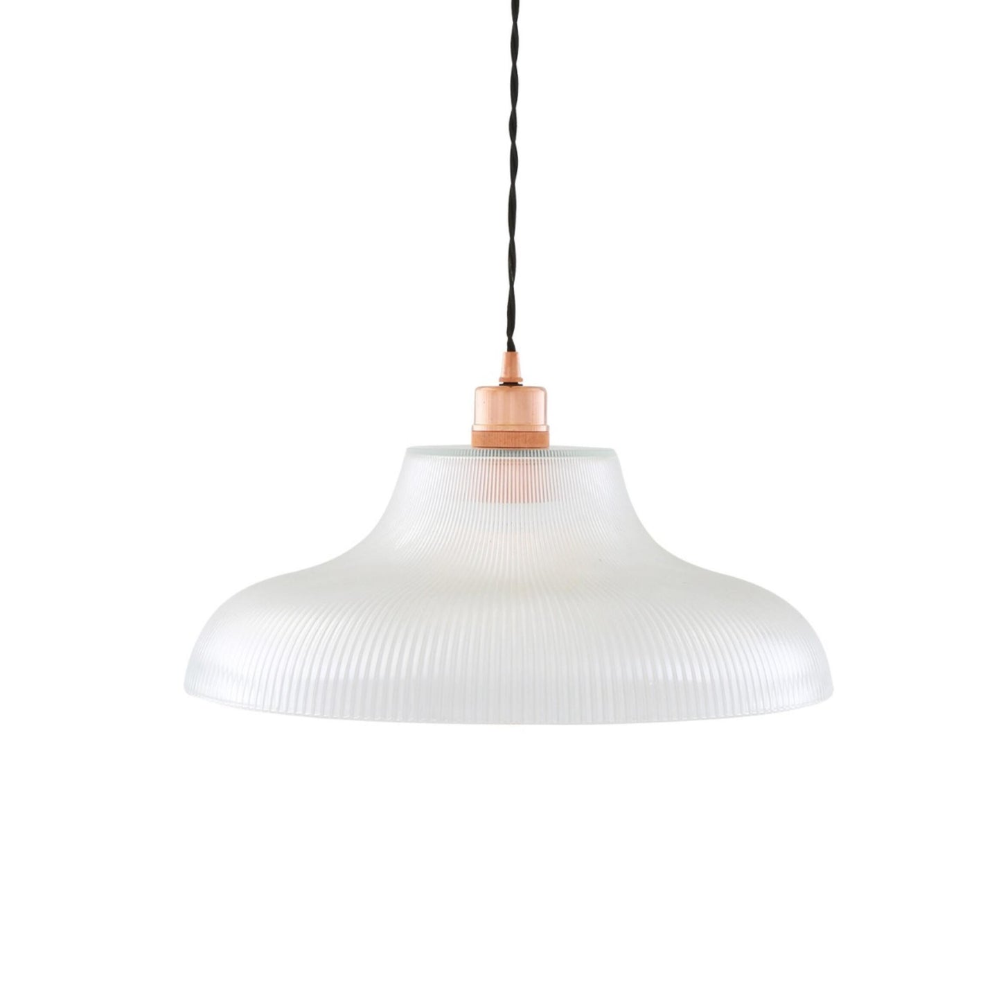 Mono Vintage Railway Glass Pendant Light 40cm