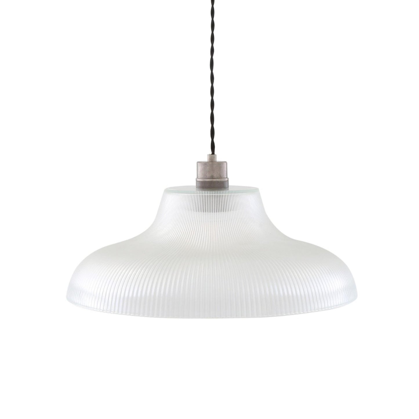 Mono Vintage Railway Glass Pendant Light 40cm