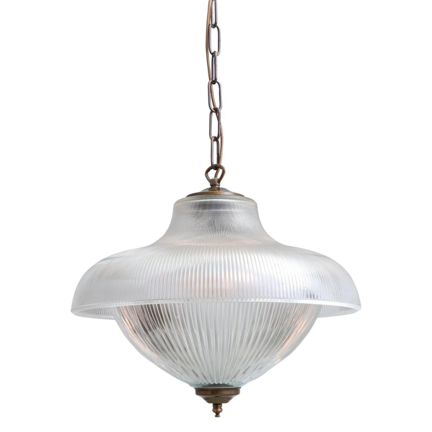 Essence Vintage Prismatic Glass Pendant Light 40cm, packshot