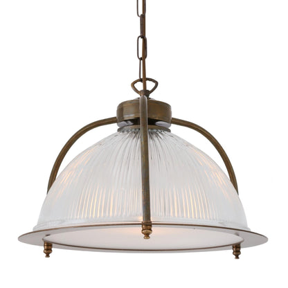 Bousta Industrial Holophane Pendant Light with Diffuser 35cm, packshot