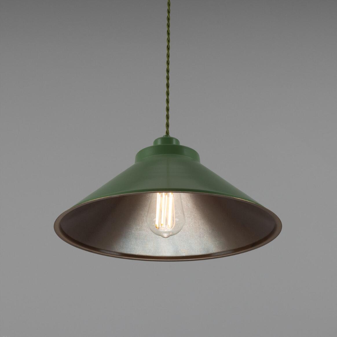 Rio Coloured Brass Pendant Light 38cm