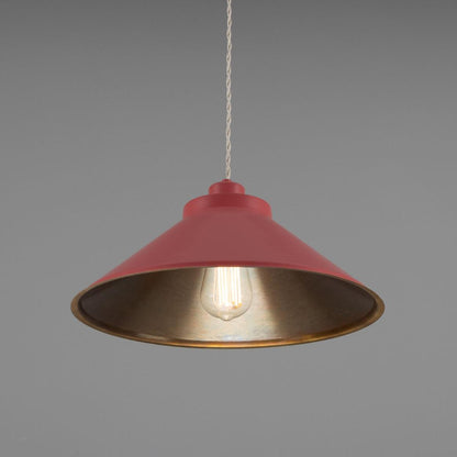 Rio Coloured Brass Pendant Light 38cm