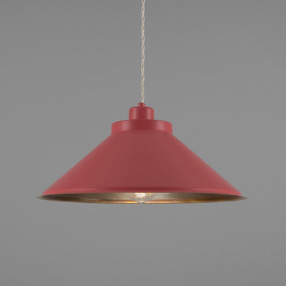 Rio Coloured Brass Pendant Light 38cm