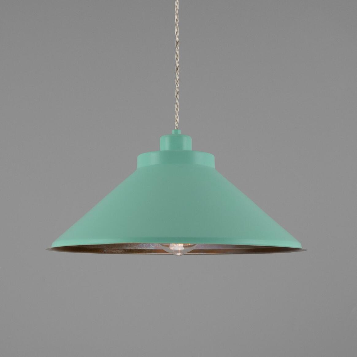 Rio Coloured Brass Pendant Light 38cm