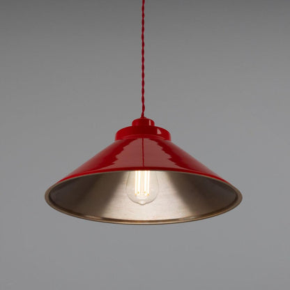 Rio Coloured Brass Pendant Light 38cm