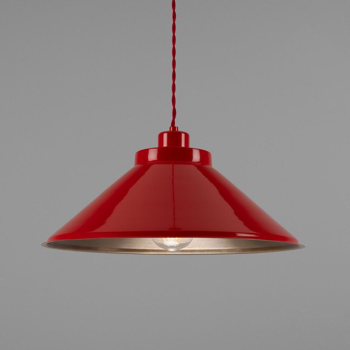 Rio Coloured Brass Pendant Light 38cm