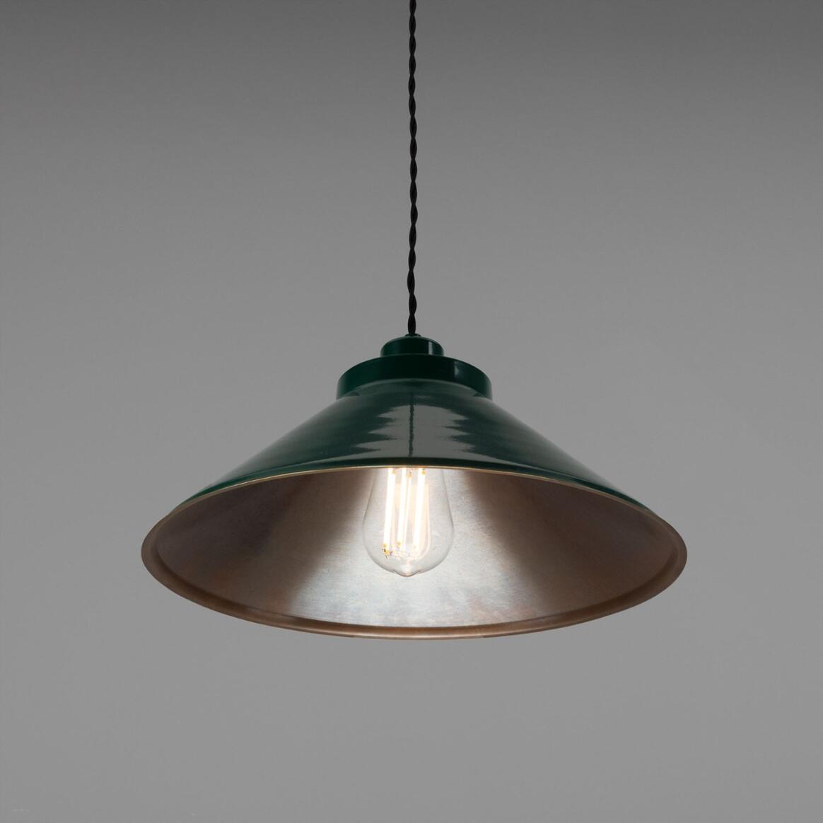 Rio Coloured Brass Pendant Light 38cm