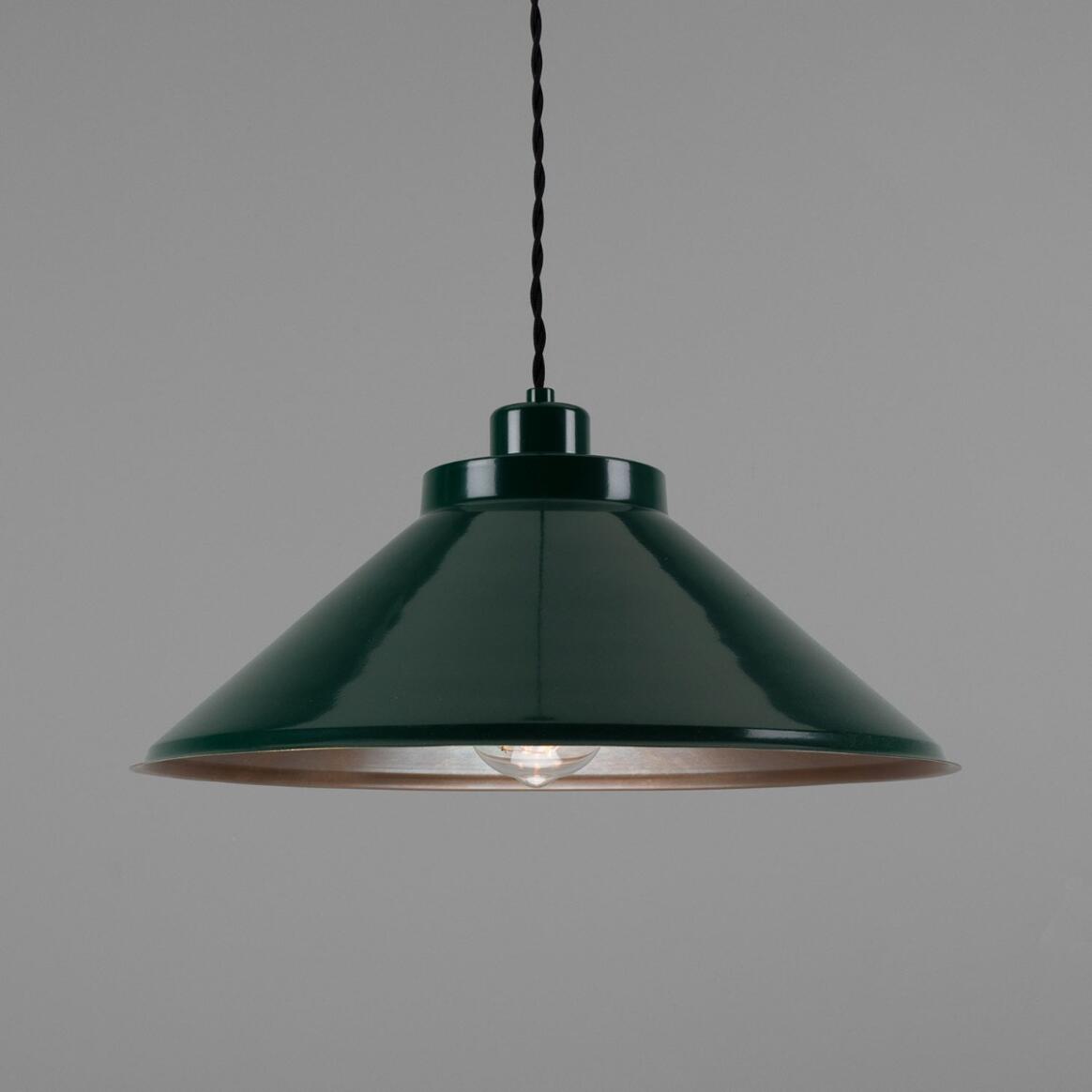 Rio Coloured Brass Pendant Light 38cm