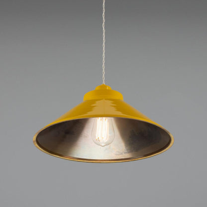 Rio Coloured Brass Pendant Light 38cm